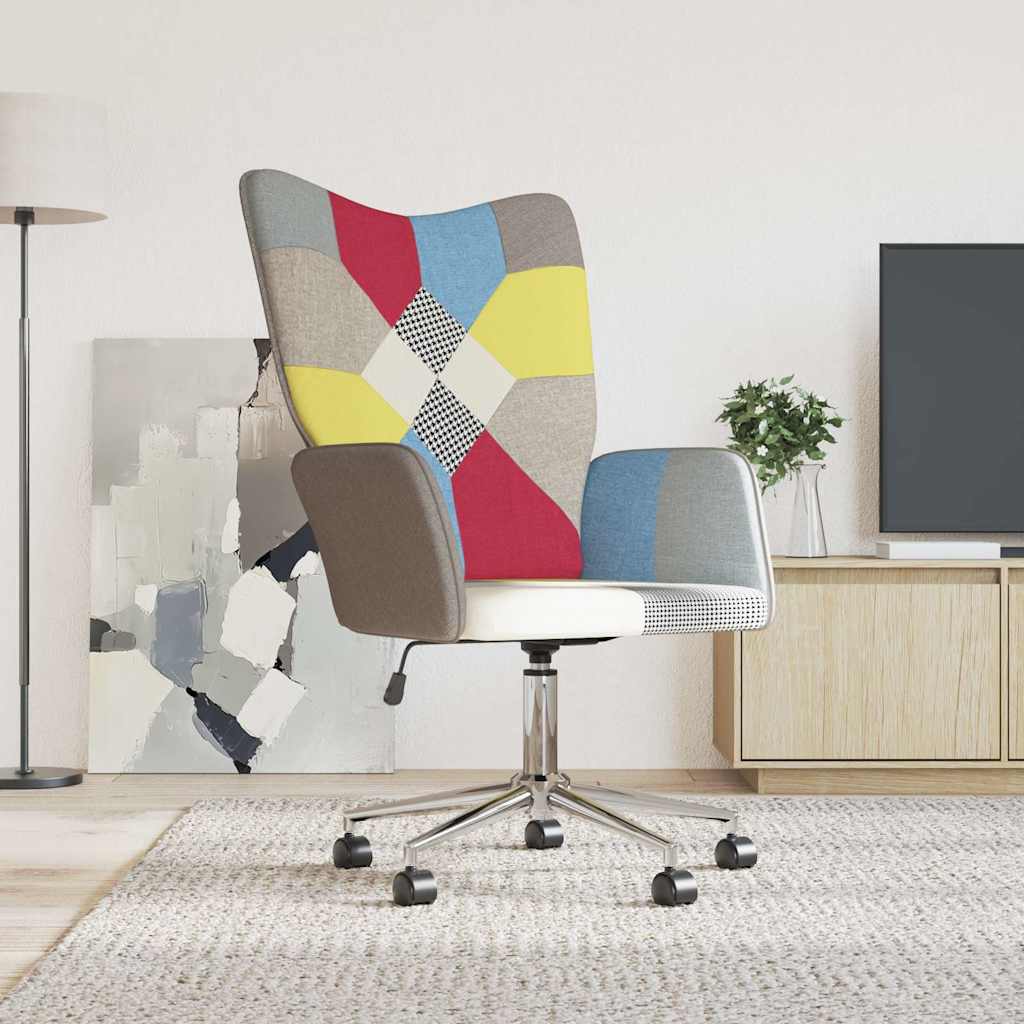vidaXL Πολυθρόνα Relax Σχέδιο Patchwork Υφασμάτινη