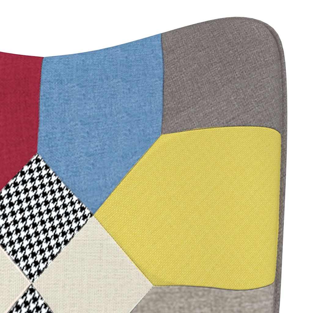 vidaXL Πολυθρόνα Relax Σχέδιο Patchwork Υφασμάτινη
