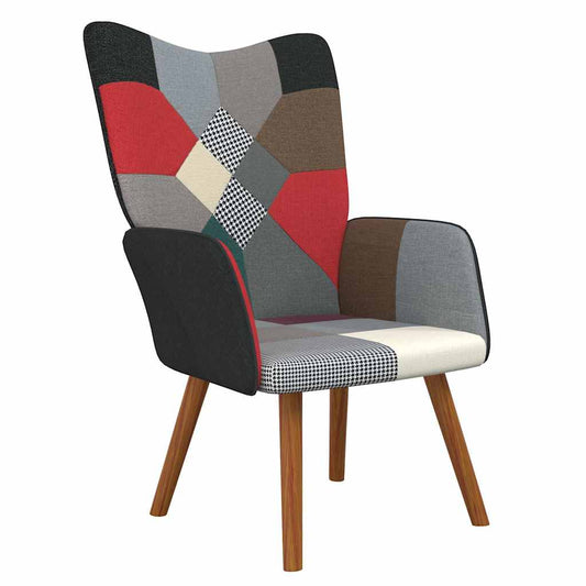 vidaXL Πολυθρόνα Relax Σχέδιο Patchwork Υφασμάτινη