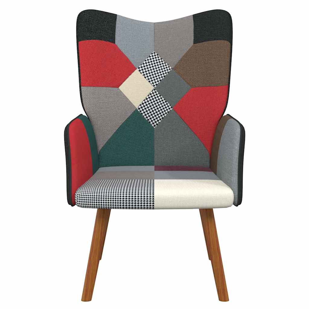vidaXL Πολυθρόνα Relax Σχέδιο Patchwork Υφασμάτινη