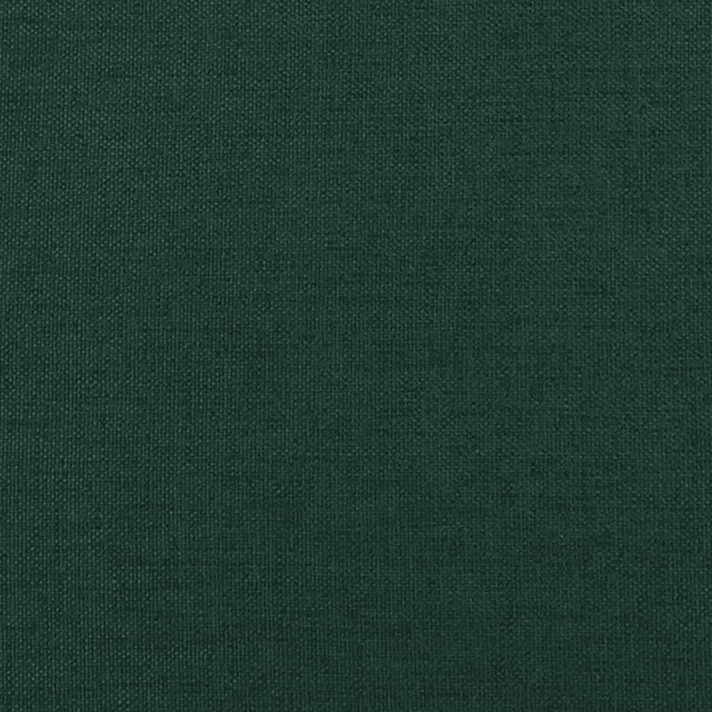 vidaXL Σκαμπό με Ξύλινα Πόδια Σκούρο Πράσινο Υφασμάτινο