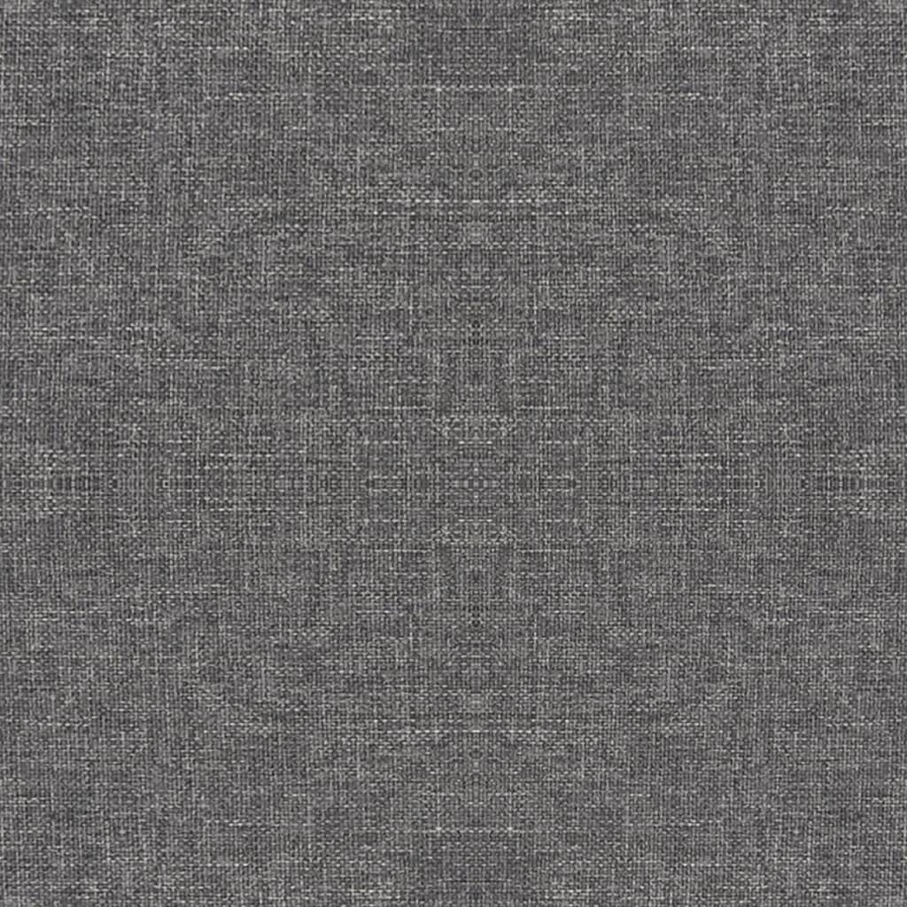 vidaXL Σκαμπό Ανοιχτό Γκρι Υφασμάτινο με Ξύλινα Πόδια