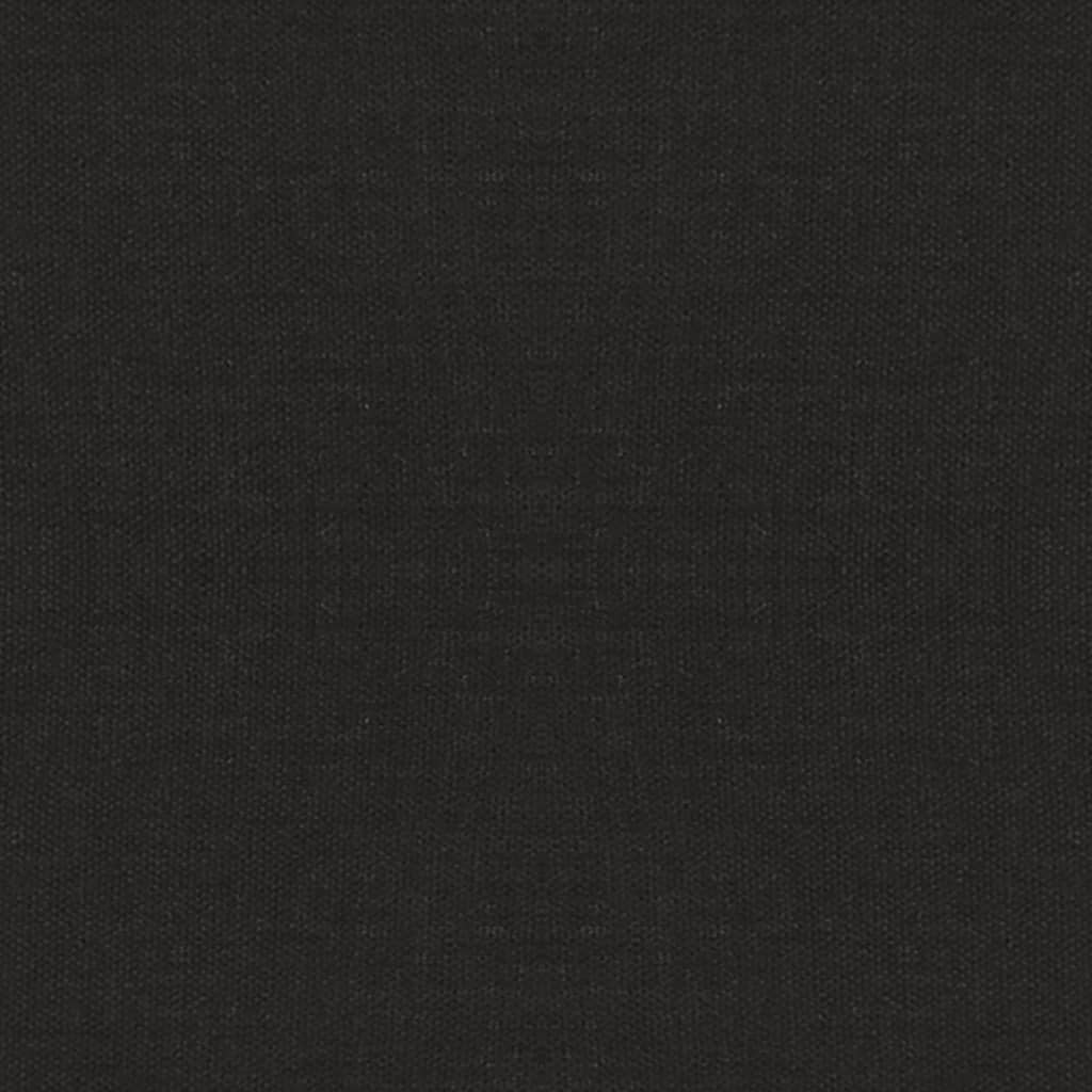 vidaXL Σκαμπό Μαύρο Υφασμάτινο με Ξύλινα Πόδια