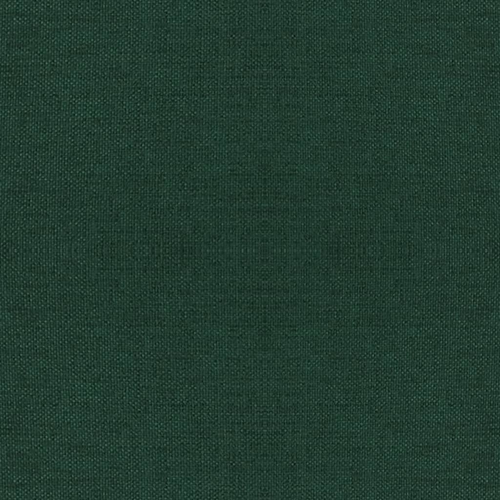 vidaXL Σκαμπό με Ξύλινα Πόδια Σκούρο Πράσινο Υφασμάτινο