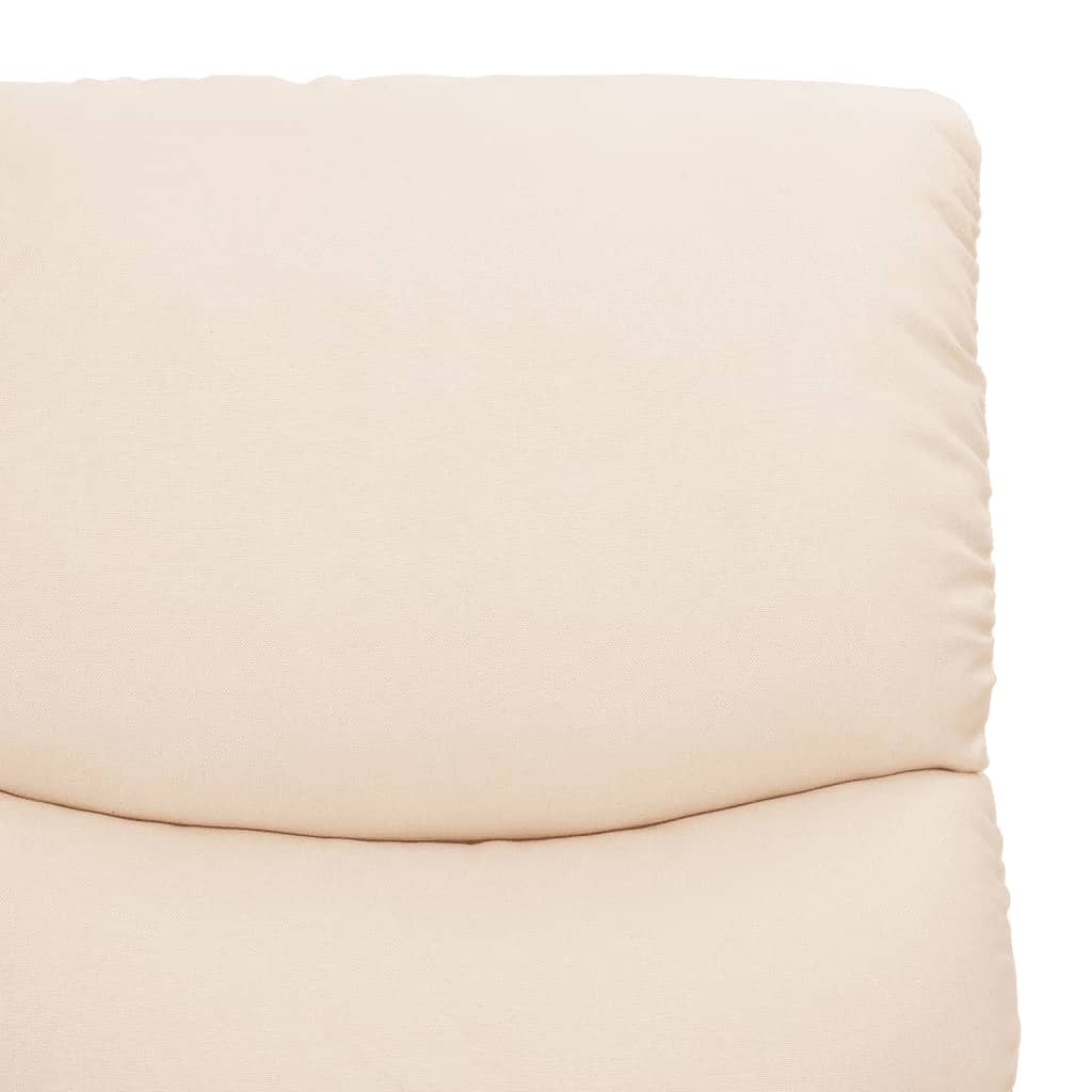 vidaXL Πολυθρόνα με Ανύψωση Κρεμ Υφασμάτινη