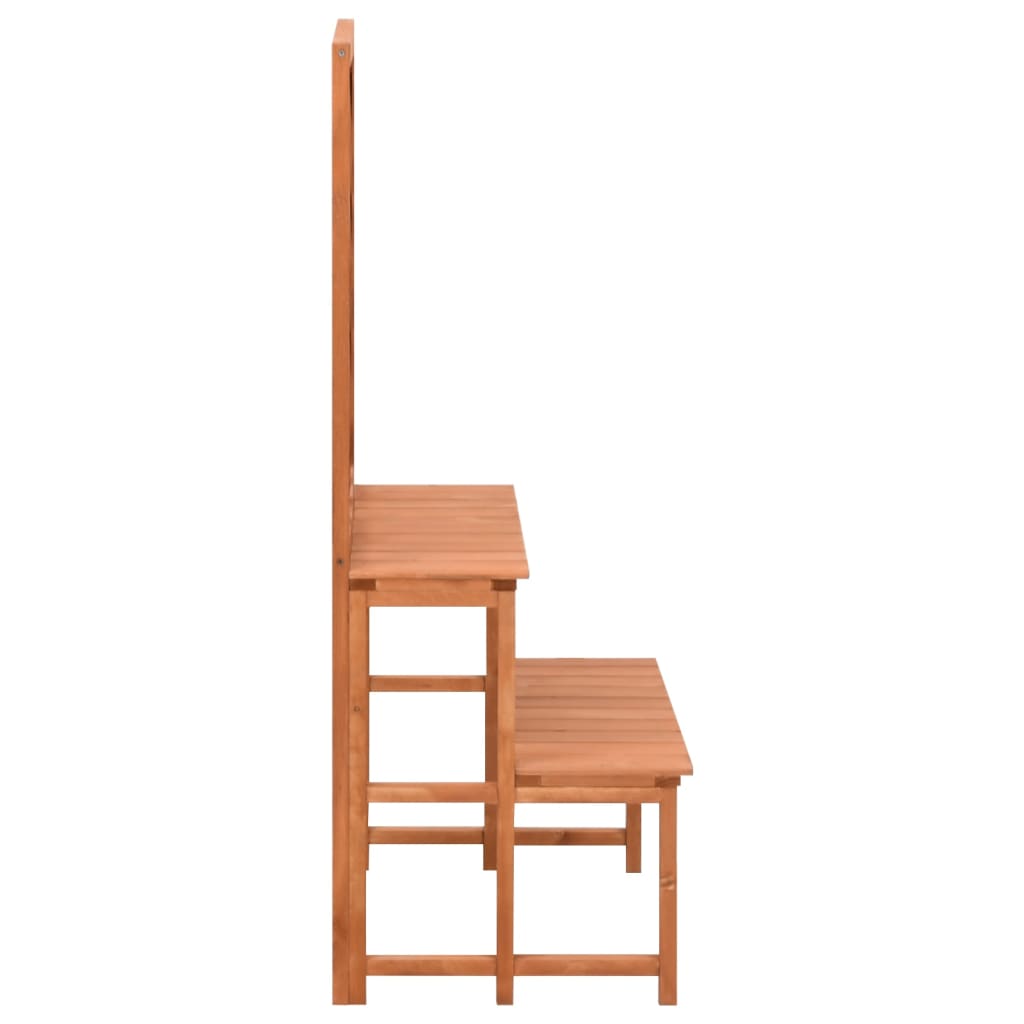 vidaXL Βάση Φυτών με Καφασωτό 70 x 42 x 115 εκ. από Μασίφ Ξύλο Ελάτης