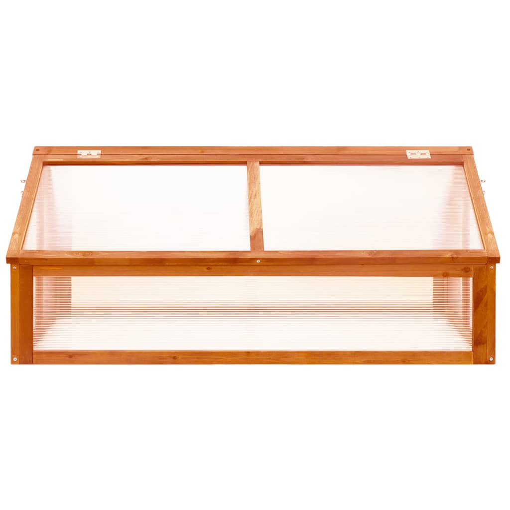 vidaXL Θερμοκήπιο Καφέ 114 x 80 x 50 εκ. από Ξύλο Ελάτης