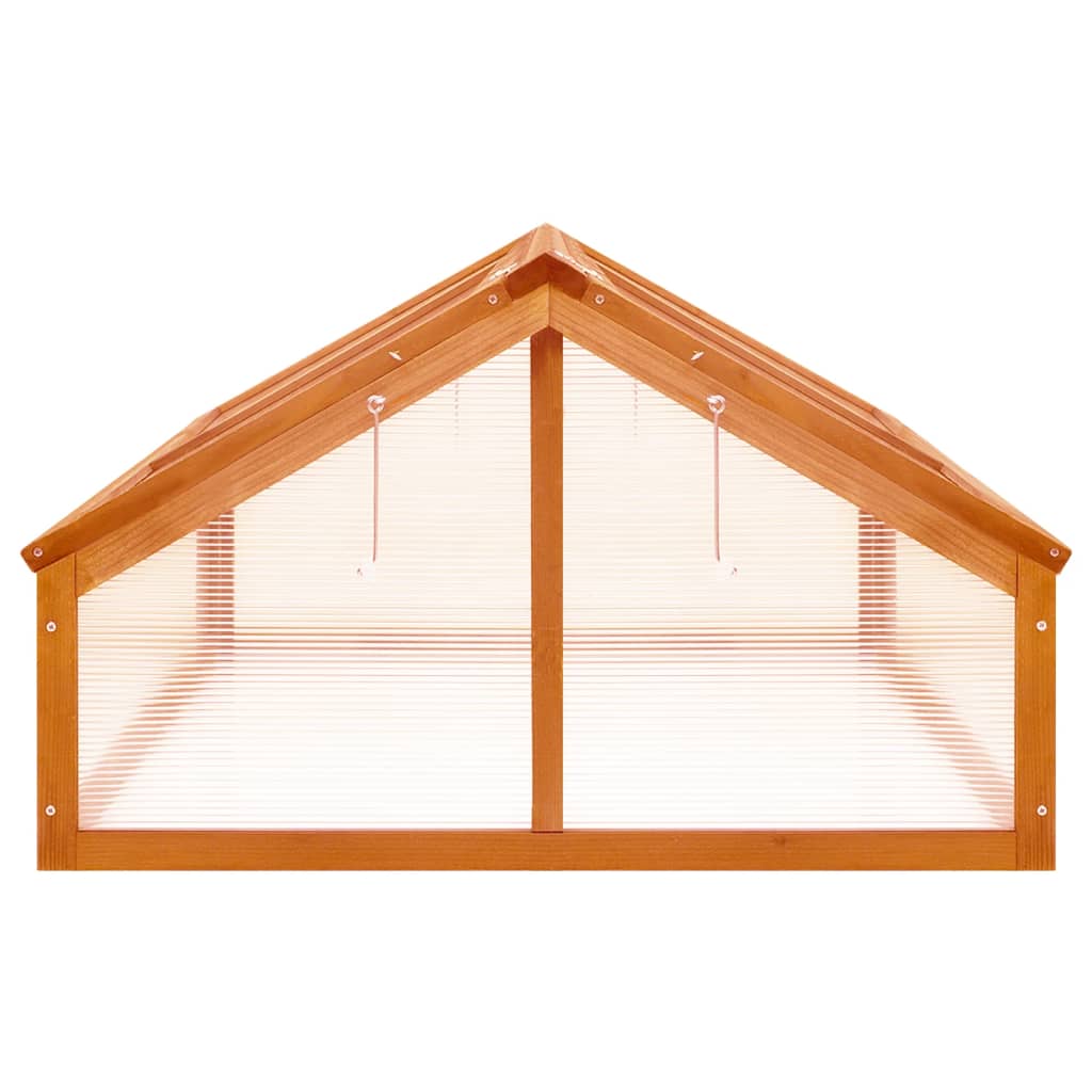 vidaXL Θερμοκήπιο Καφέ 114 x 80 x 50 εκ. από Ξύλο Ελάτης