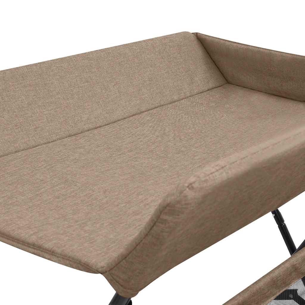 vidaXL Αλλαξιέρα Μωρού Taupe Σιδερένια