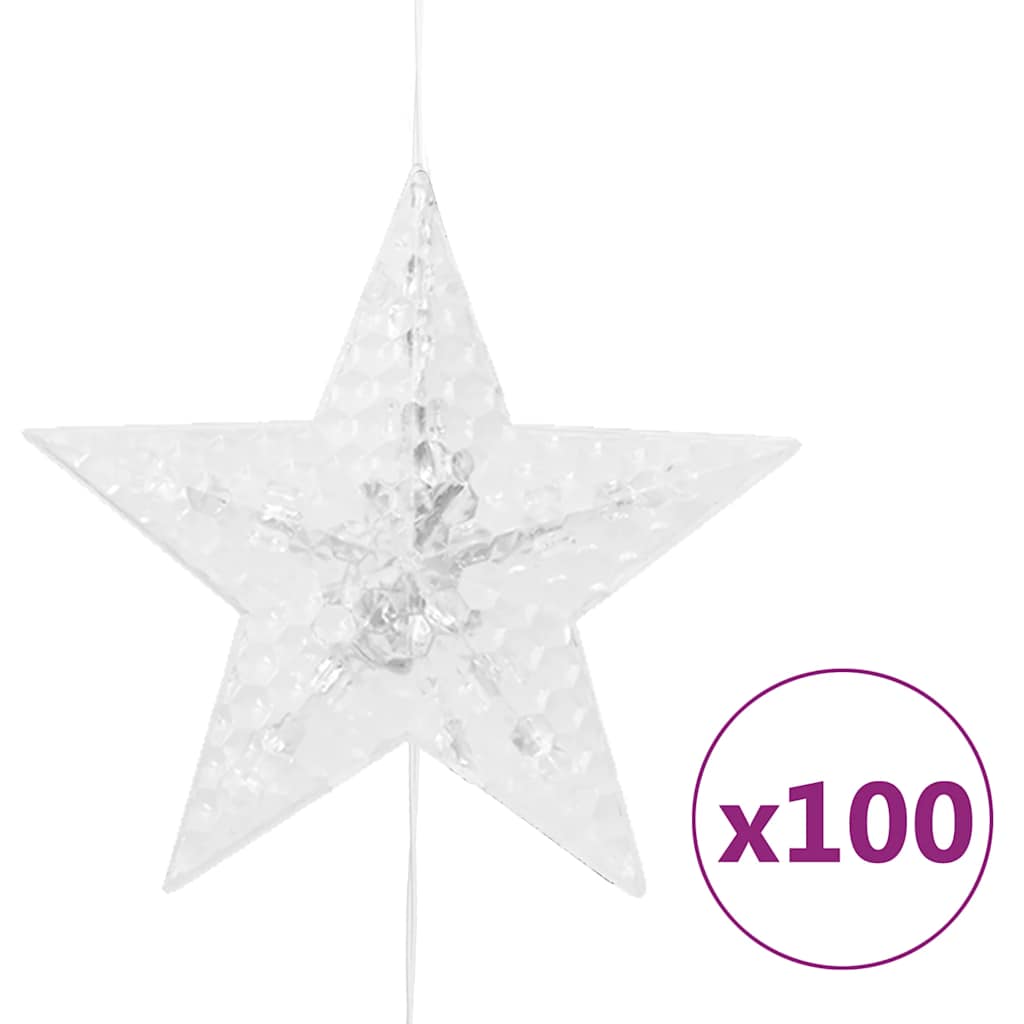 vidaXL Κουρτίνα LED Φωτάκια 500 LED Πολύχρωμη με 8 Λειτουργίες