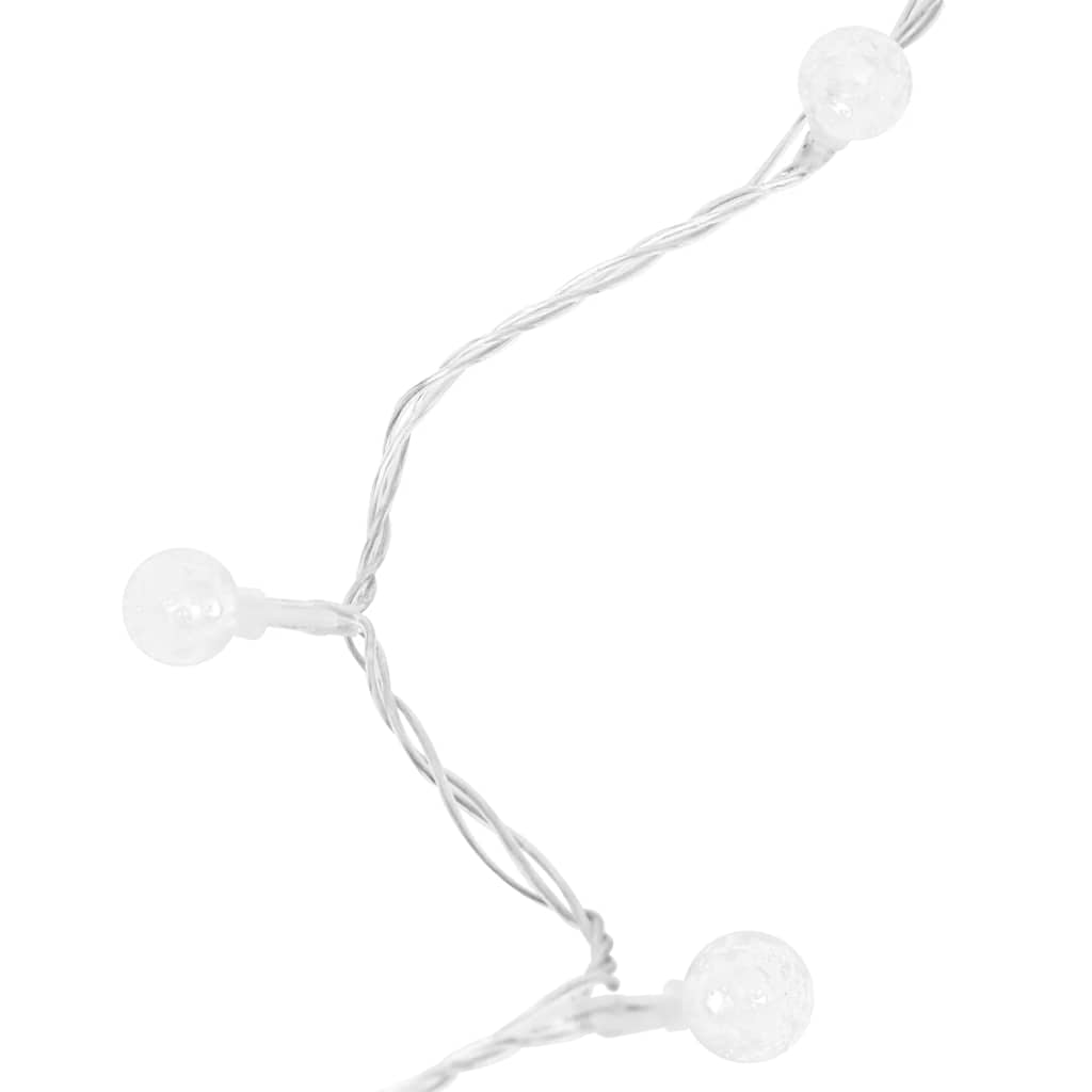 vidaXL Λαμπάκια Σειρά Σφαιρικά 8 Λειτουργίες Ψυχρό Λευκό 20 μ. 200 LED