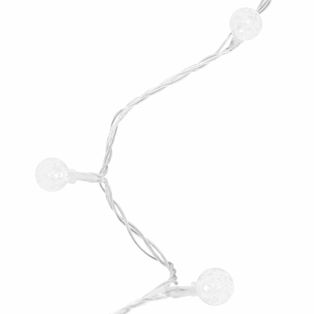 vidaXL Λαμπάκια Σειρά Σφαιρικά 8 Λειτουργίες Ψυχρό Λευκό 40 μ. 400 LED