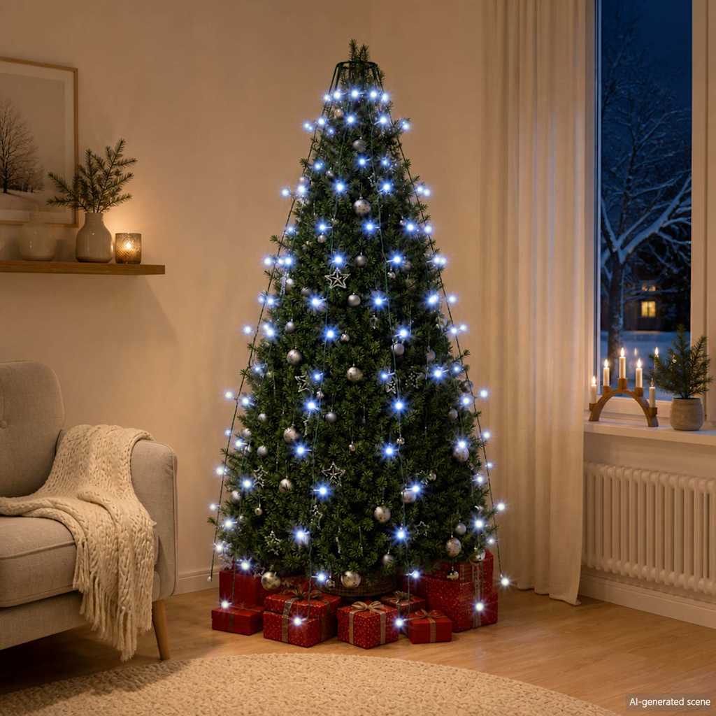 vidaXL Χριστουγεννιάτικα Λαμπάκια Χταπόδι 150 LED Μπλε 150 εκ.