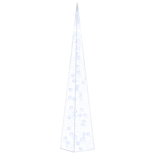 vidaXL Κώνος Διακοσμητικός LED Στρογγυλός Ακρυλικός Μπλε 90 εκ