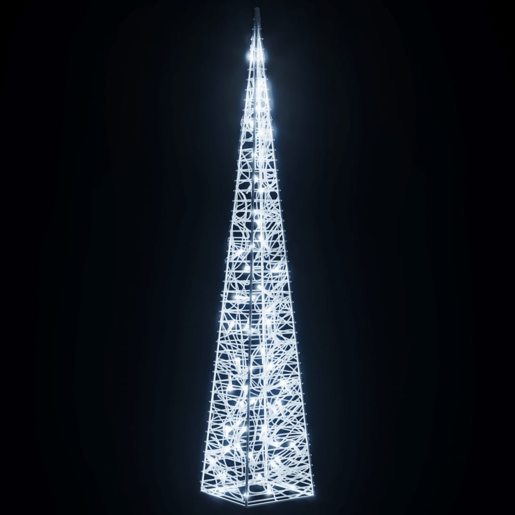 vidaXL Κώνος Διακοσμητικός LED Ακρυλ. Ψυχρό Λευκό 120 εκ.