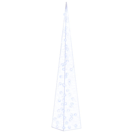 vidaXL Κώνος Διακοσμητικός LED Ακρυλικός Μπλε 120 εκ.