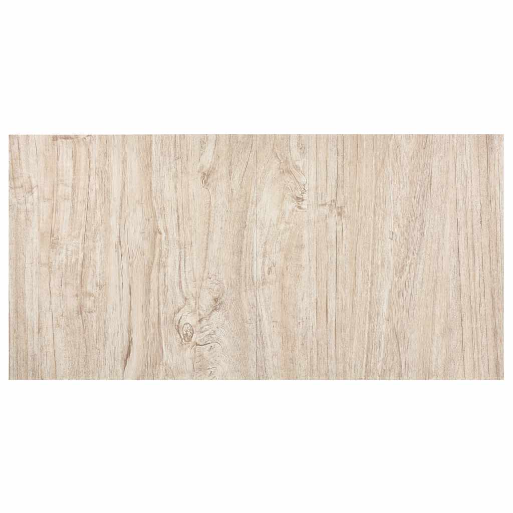 vidaXL Δάπεδο Αυτοκόλλητο Ανοιχτό Καφέ 20 τεμ. 1,86 μ² από PVC