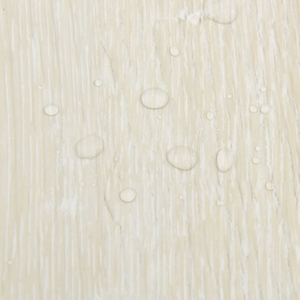 vidaXL Δάπεδο Αυτοκόλλητο Κρεμ 20 τεμ 1,86 μ² από PVC