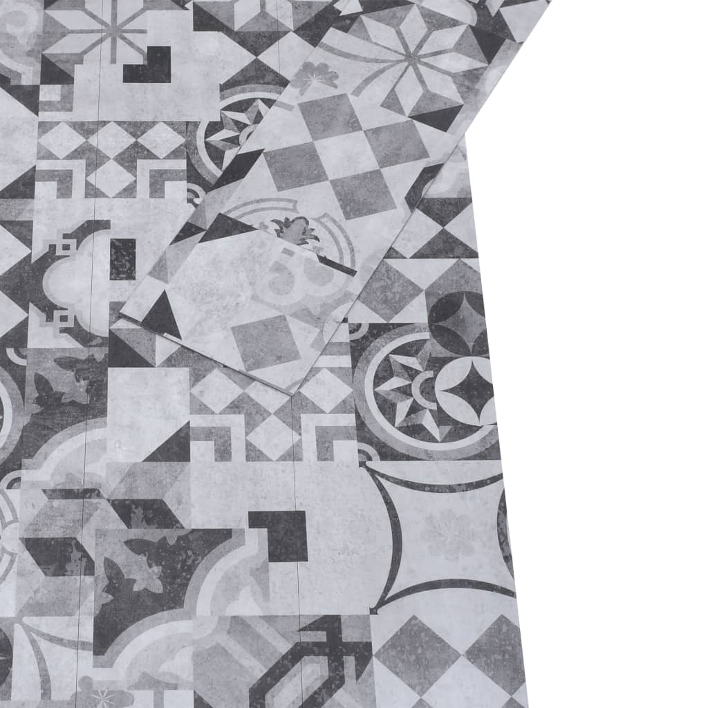 vidaXL Δάπεδο Αυτοκόλλητο Γκρι Μοτίβο 5,21 μ² / 2 χιλ. από PVC