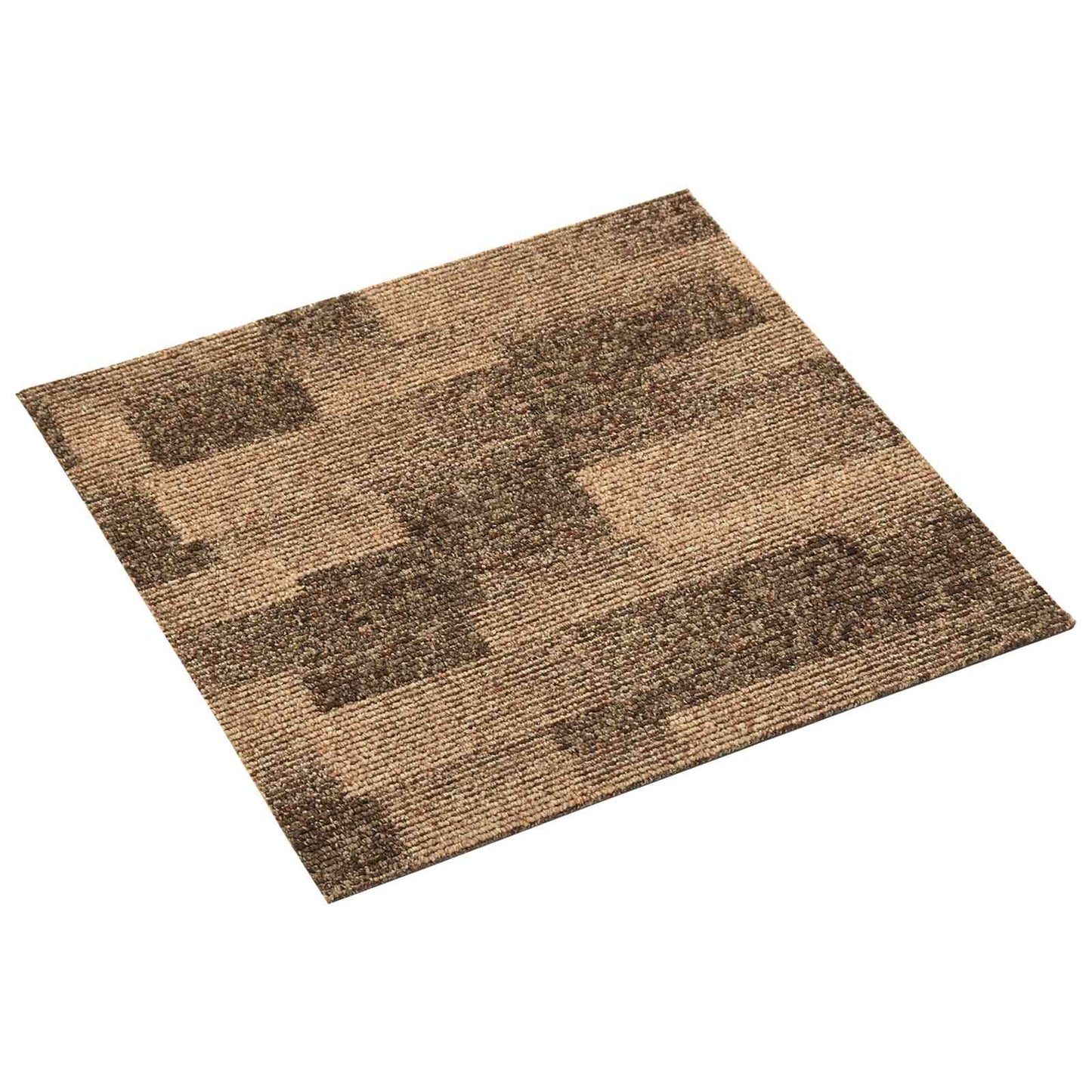 vidaXL Χάλι Δαπέδου 20 pcs Καφέ 50 x 50 cm PP
