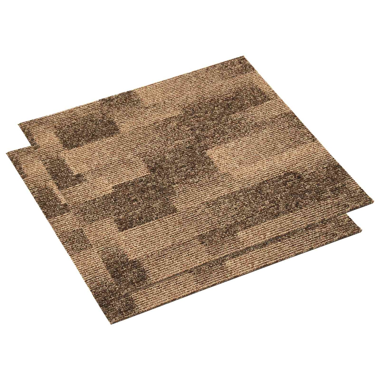 vidaXL Χάλι Δαπέδου 20 pcs Καφέ 50 x 50 cm PP
