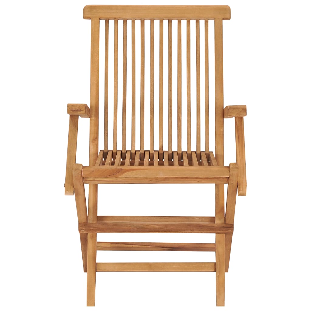 vidaXL Καρέκλες Κήπου 8 τεμ. από Μασίφ Ξύλο Teak