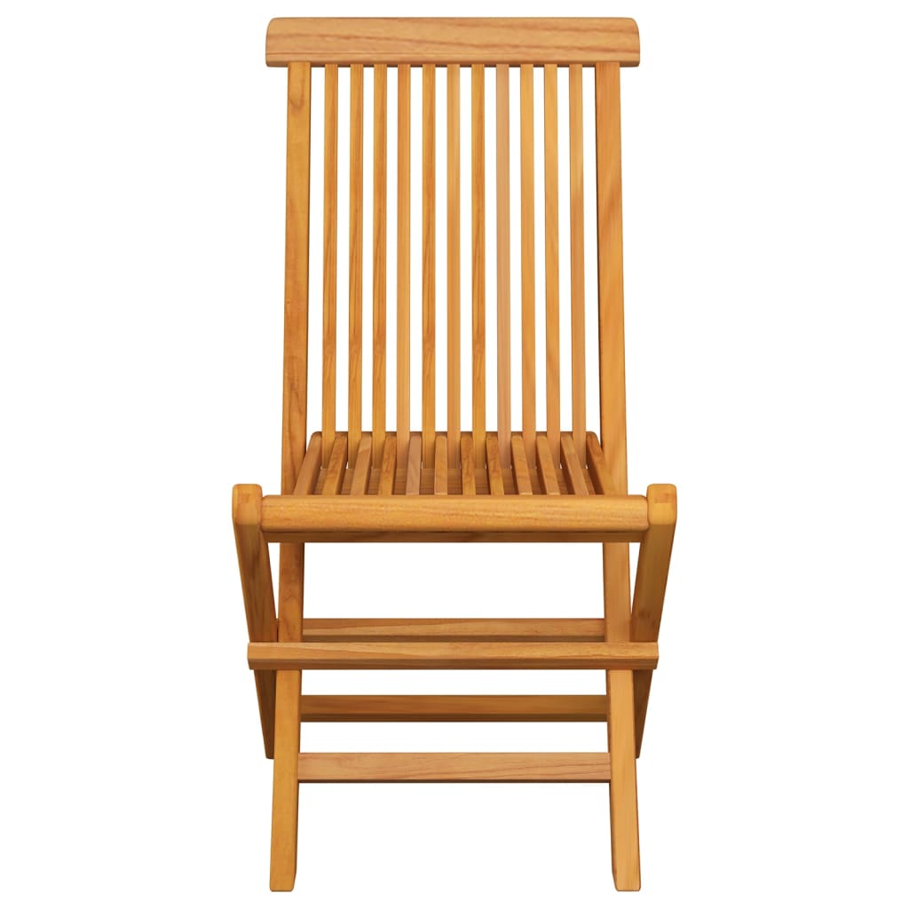 vidaXL Καρέκλες Κήπου 8 τεμ. Μασίφ Ξύλο Teak με Γκρι Μαξιλάρια