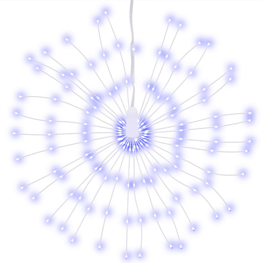 vidaXL Χριστουγεν.Λαμπάκια Εξ.Χώρου Πυροτέχνημα 2 τεμ Μπλε 20εκ 280LED