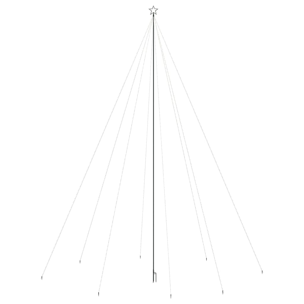 vidaXL Χριστουγεννιάτικο δέντρο LED Εσωτερικού Εξωτερικού 1300 LED