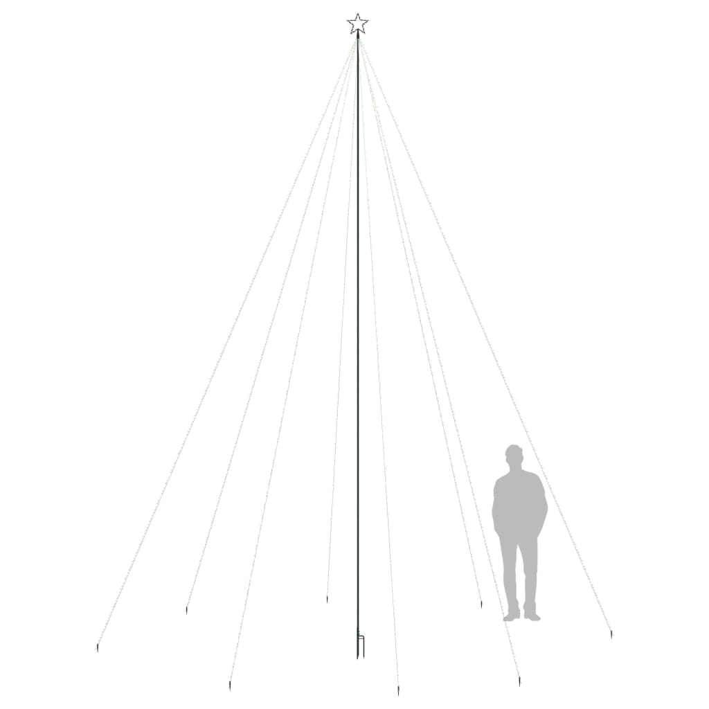 vidaXL Χριστουγεννιάτικο δέντρο LED Εσωτερικού Εξωτερικού 1300 LED