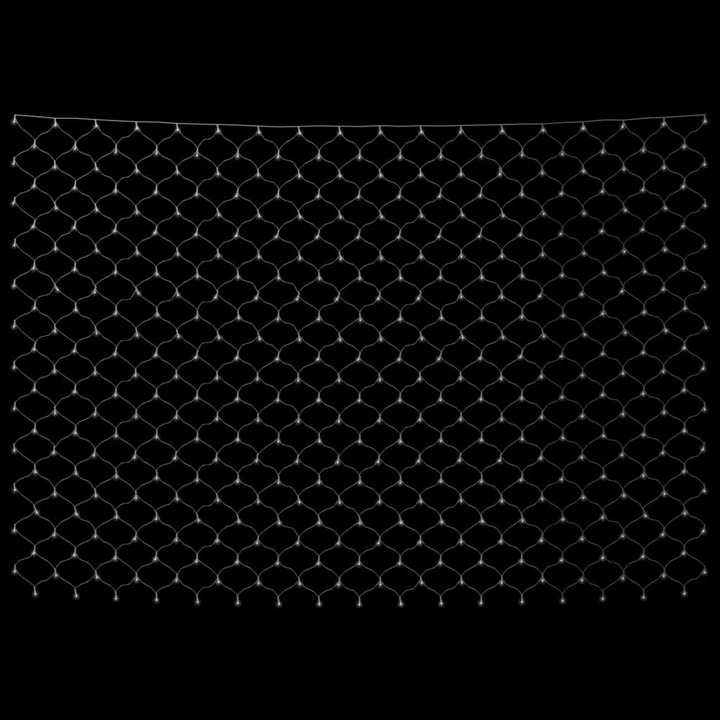 vidaXL Χριστουγ. Φωτάκια Δίχτυ Ψυχρό Λευκό Εσ./Εξ. Χώρου 3x2μ. 204 LED