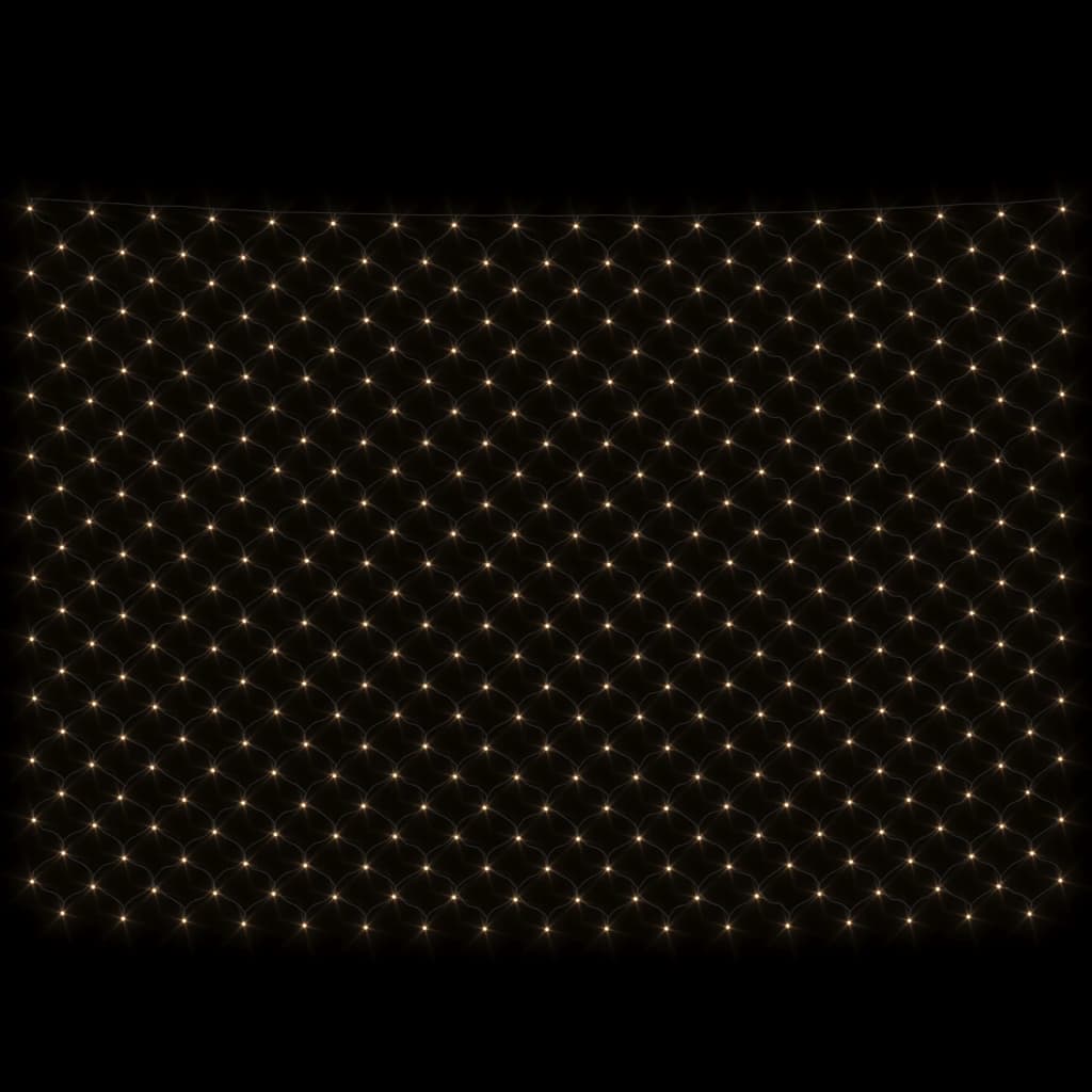 vidaXL Χριστουγ. Φωτάκια Δίχτυ Θερμό Λευκό Εσ./Εξ. Χώρου 3x3μ. 306 LED