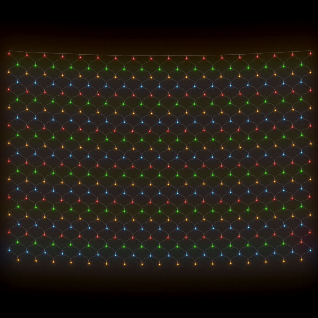 vidaXL Χριστουγεν. Φωτάκια Δίχτυ Πολύχρωμα Εσ./Εξ. Χώρου 3x3μ. 306 LED