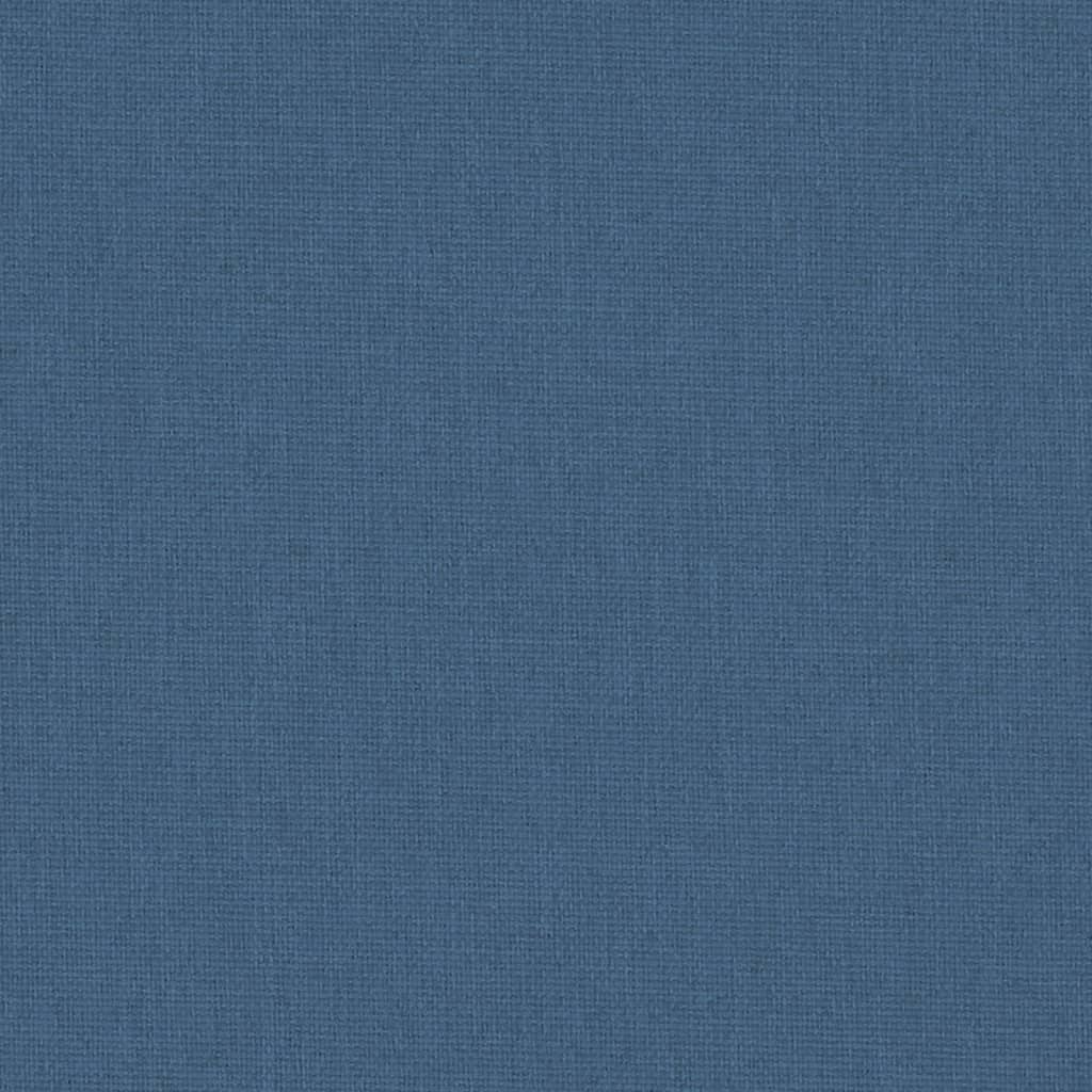 vidaXL Παρκοκρέβατο Βρεφικό Ναυτικό Μπλε από Λινό Ύφασμα με Στρώμα