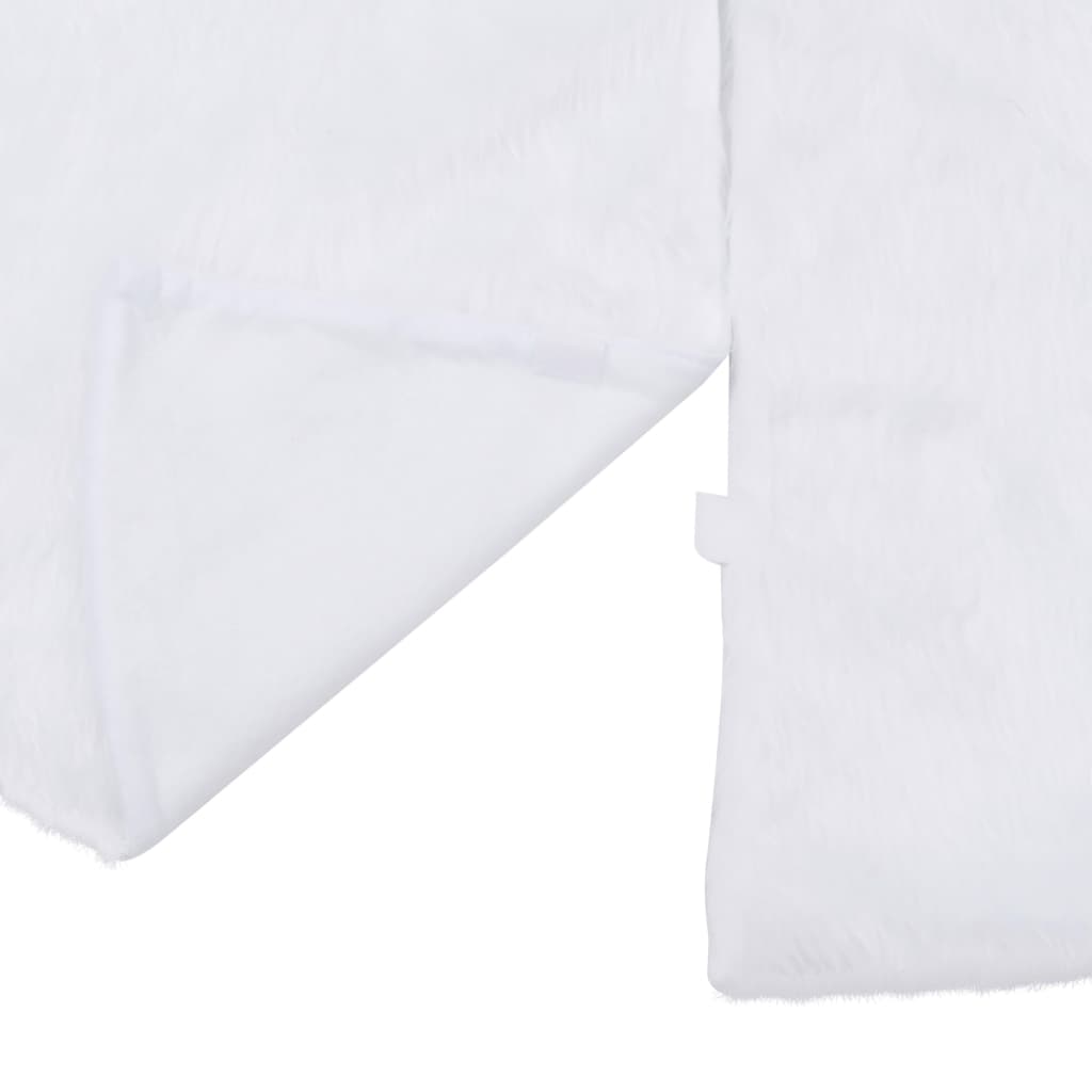 vidaXL Φούστα Χριστουγεννιάτικου Δέντρου Λευκή 122 εκ. από Τεχνητή Γούνα