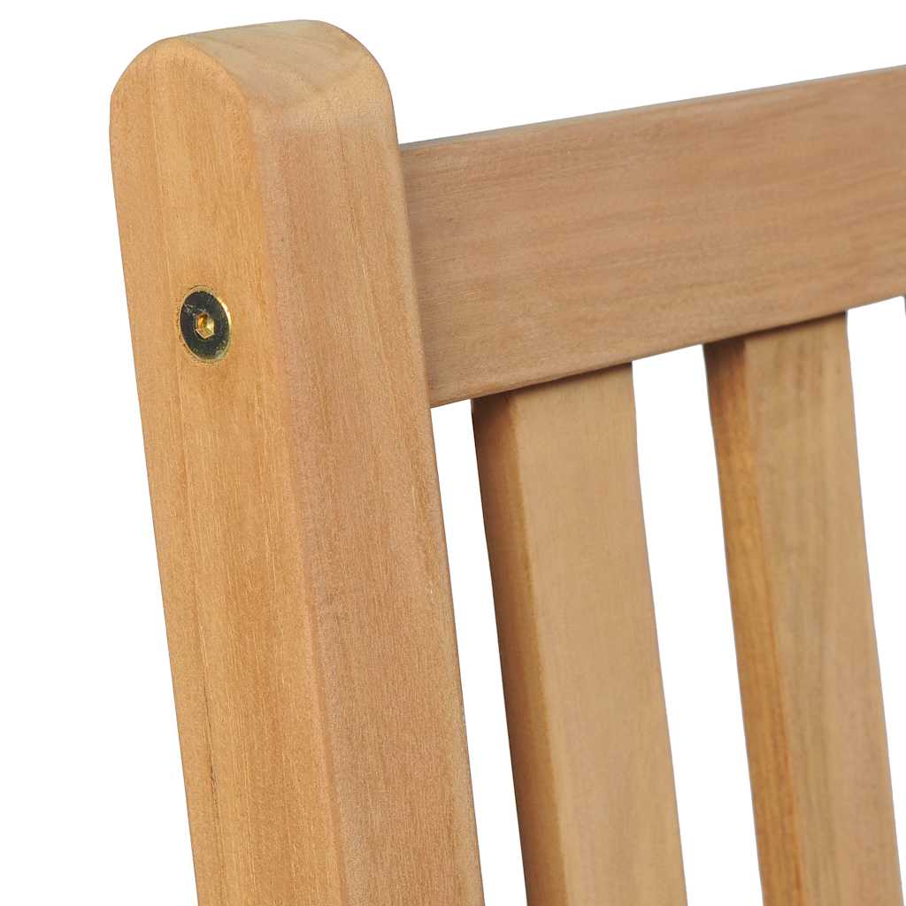 vidaXL Καρέκλες Κήπου 4 Τεμαχίων από Μασίφ Ξύλο Teak με Μπεζ Μαξιλάρια
