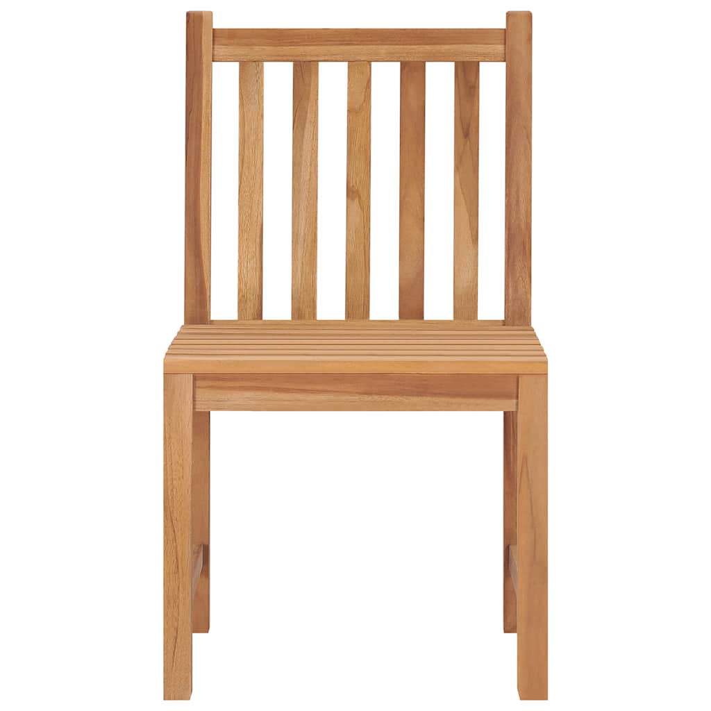 vidaXL Καρέκλες Κήπου 4 Τεμαχίων από Μασίφ Ξύλο Teak με Μαξιλάρια