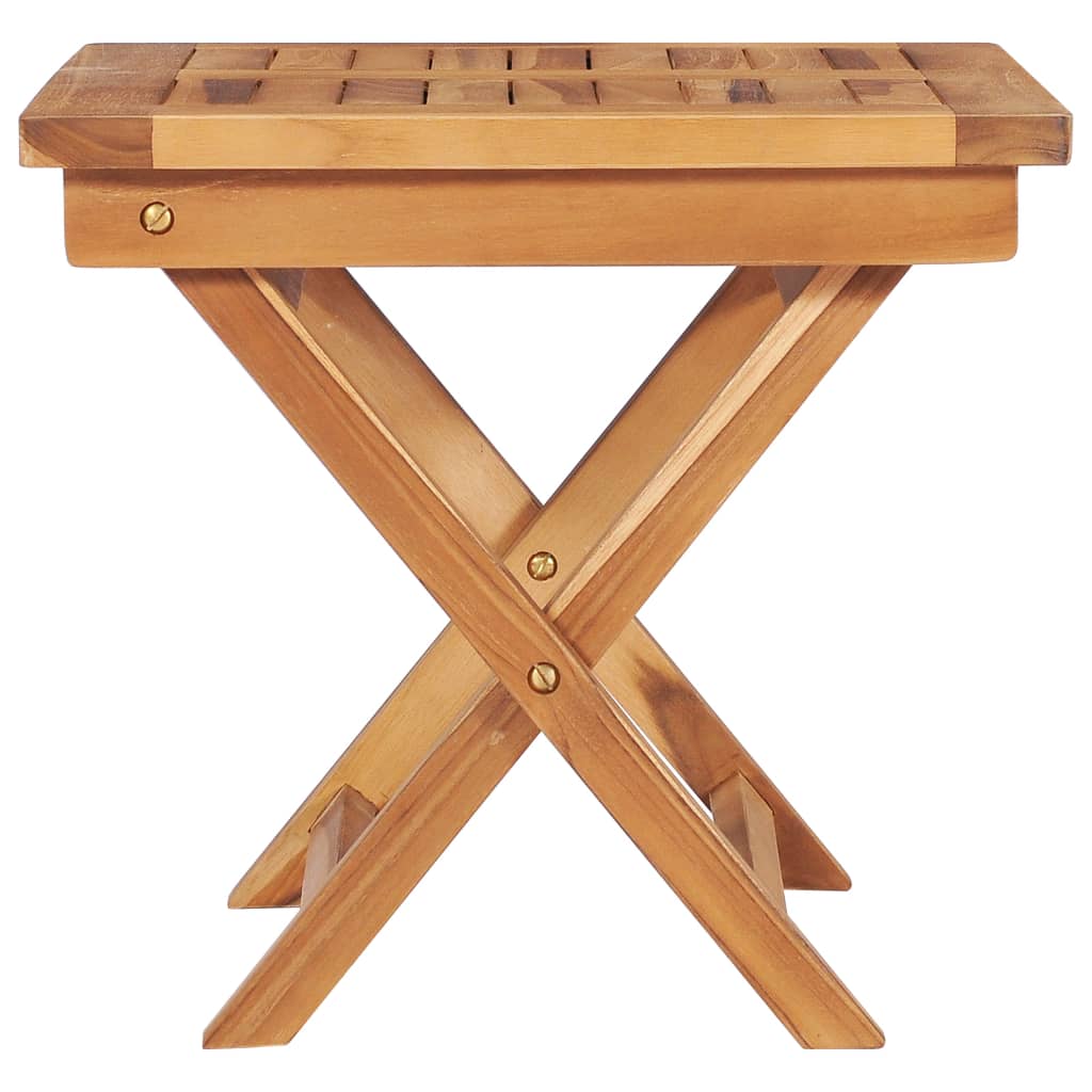 vidaXL Ξαπλώστρες 2 τεμ. από Μασίφ Ξύλο Teak με Τραπέζι και Μαξιλάρι
