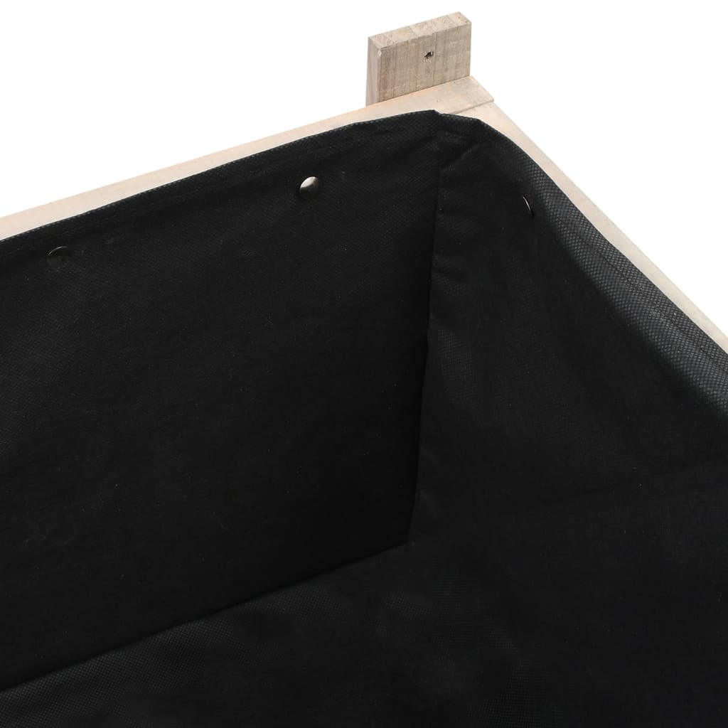 vidaXL Ζαρντινιέρα Υπερυψωμένη με Θερμοκήπιο 110x54x120 εκ Ξύλο Ελάτης