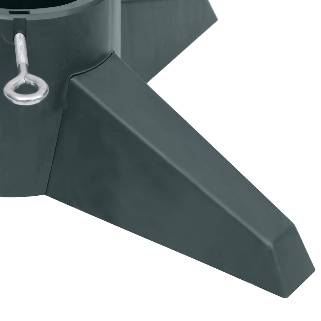 vidaXL Βάση Χριστουγεννιάτικου Δέντρου Πράσινη 55,5 x 55,5 x 15 εκ.