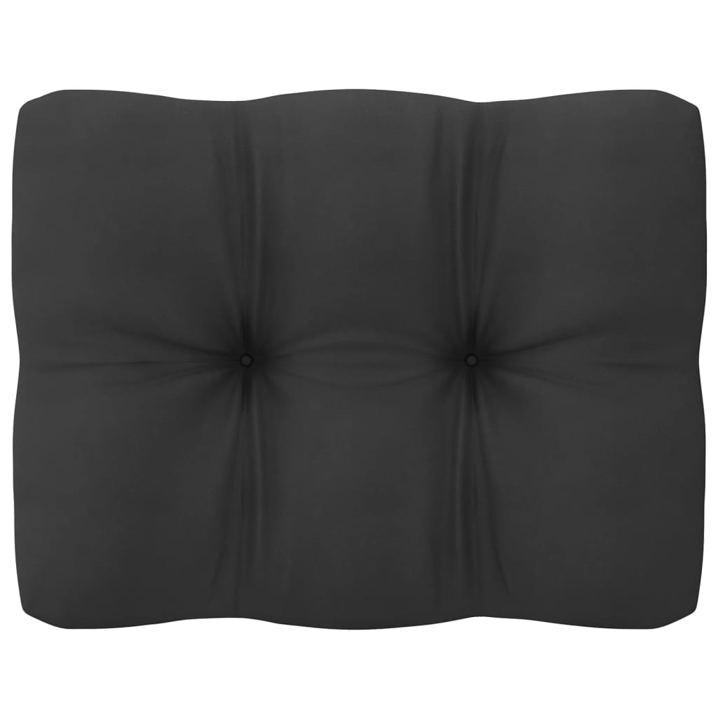 vidaXL Καναπές Κήπου Τριθέσιος από Μασίφ Ξύλο Πεύκου με Μαξιλάρια