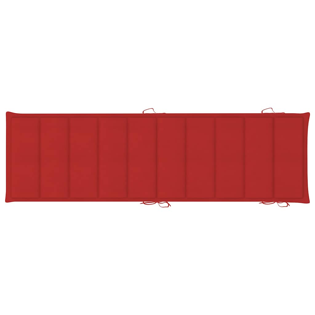 vidaXL Ξαπλώστρες 2 τεμ. από Μασίφ Ξύλο Ακακίας με Μαξιλάρια