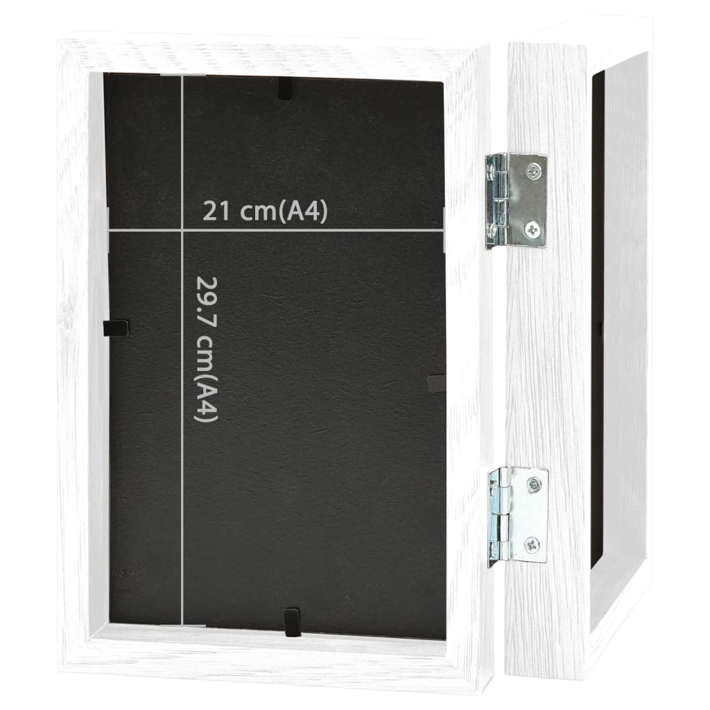vidaXL Διπλή Κορνίζα Κολάζ Λευκή 2 x (21 x 29,7 εκ.)