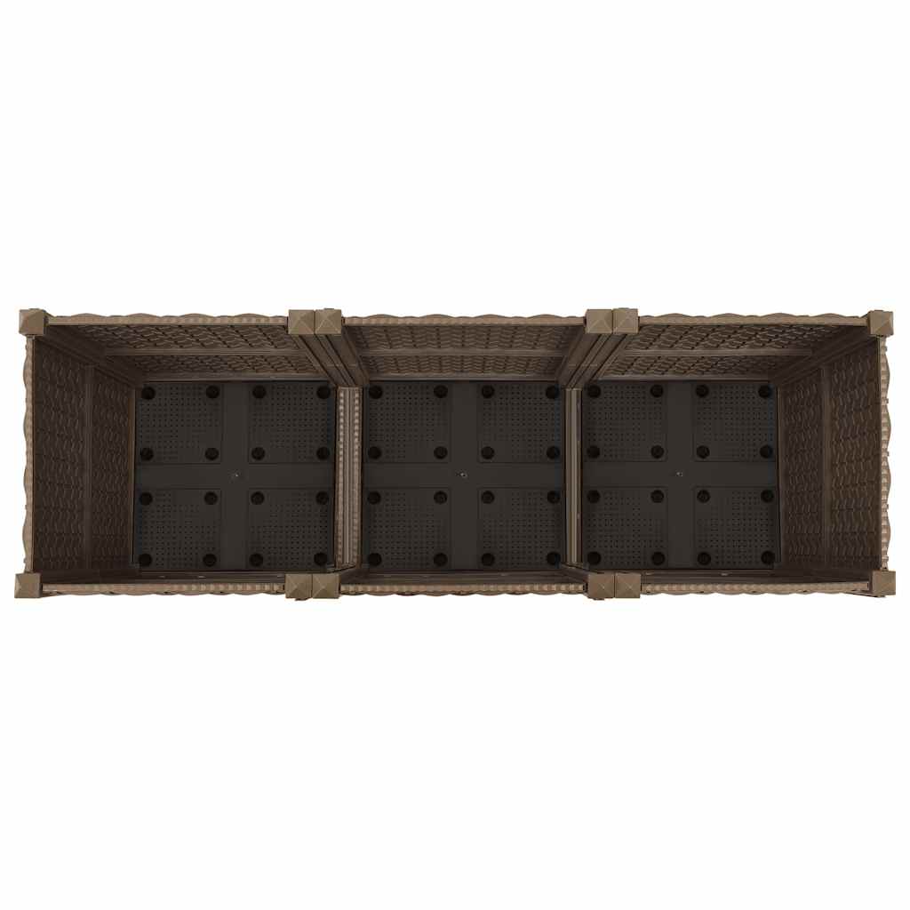 vidaXL Ζαρντινιέρα 120 x 40 x 38 εκ. από Πολυπροπυλένιο