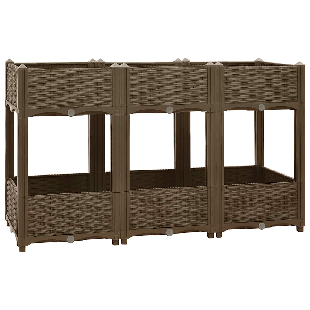 vidaXL Ζαρντινιέρα 120 x 40 x 71 εκ. από Πολυπροπυλένιο