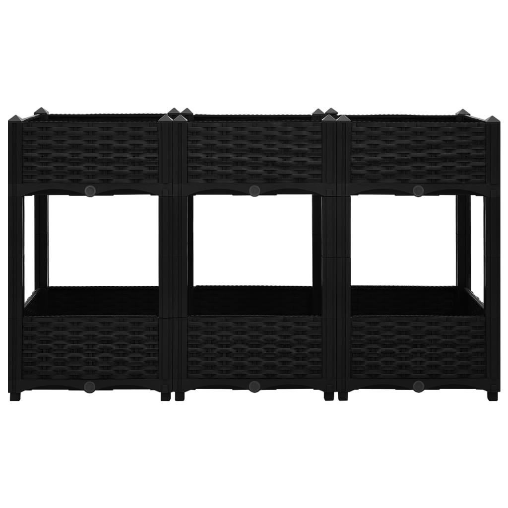 vidaXL Ζαρντινιέρα 120 x 40 x 71 εκ. από Πολυπροπυλένιο