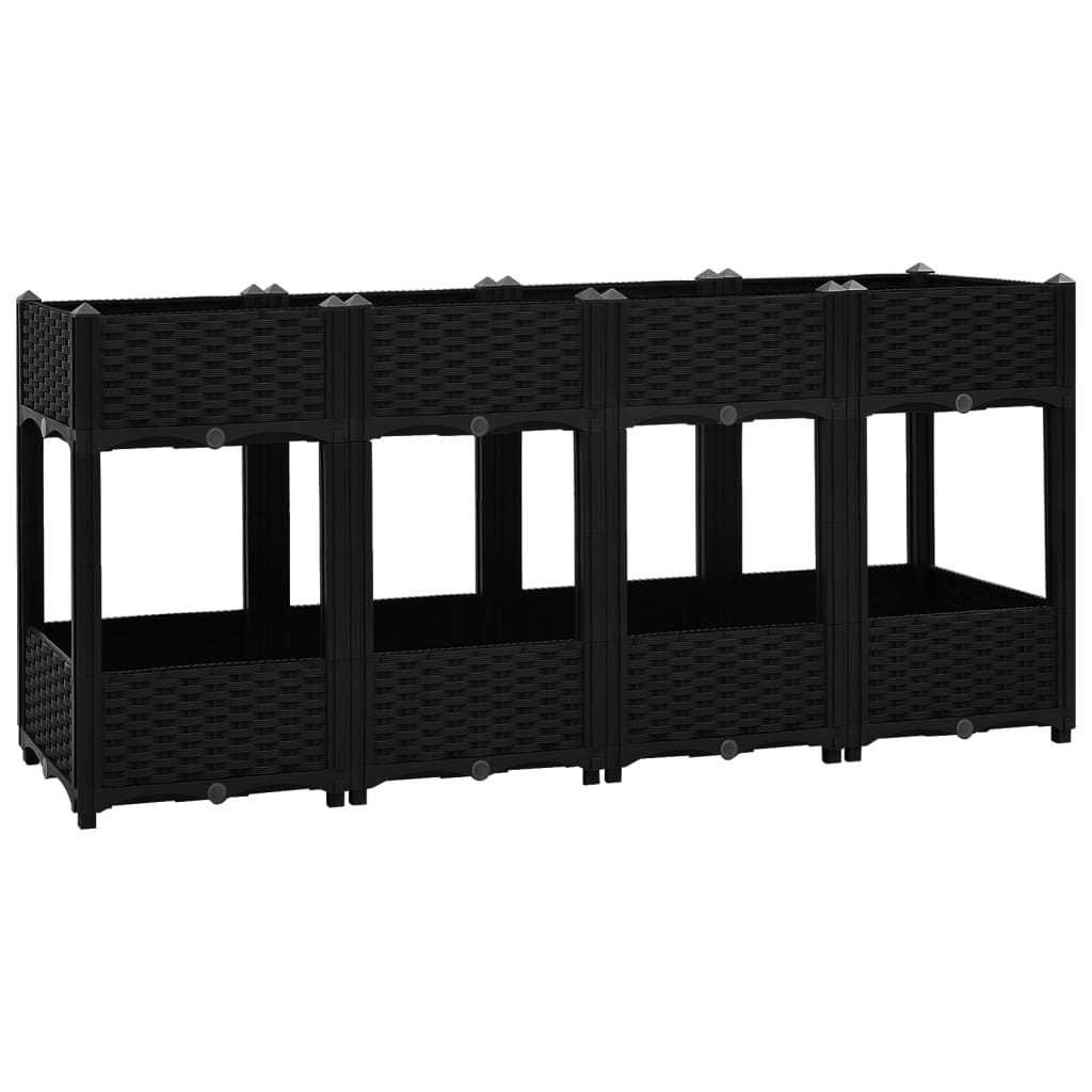 vidaXL Ζαρντινιέρα 160 x 40 x 71 εκ. από Πολυπροπυλένιο