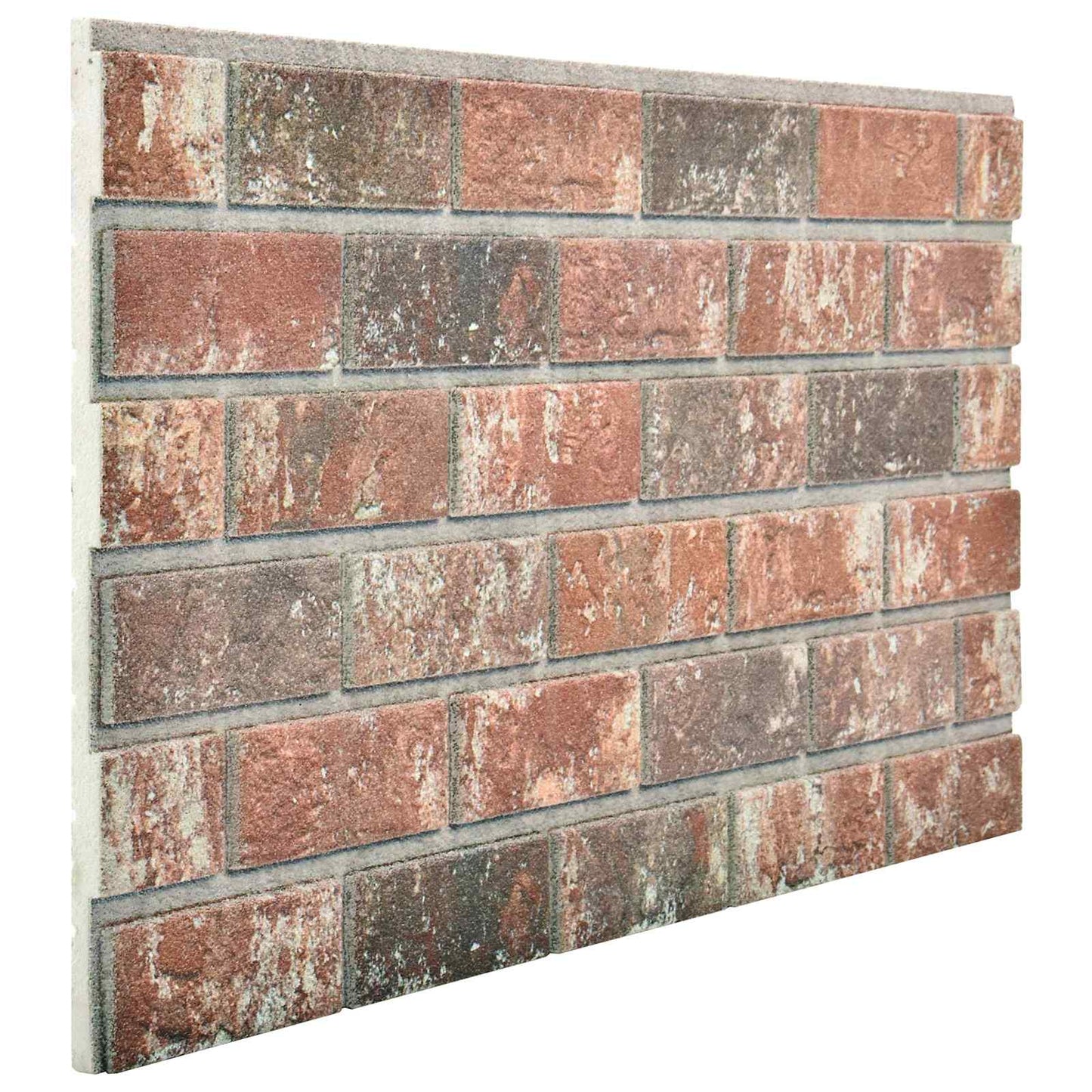 vidaXL Πάνελ τοίχου 10 pcs Σκούρο Καφέ και Γκρι 100 x 50 cm Αφρός EPS