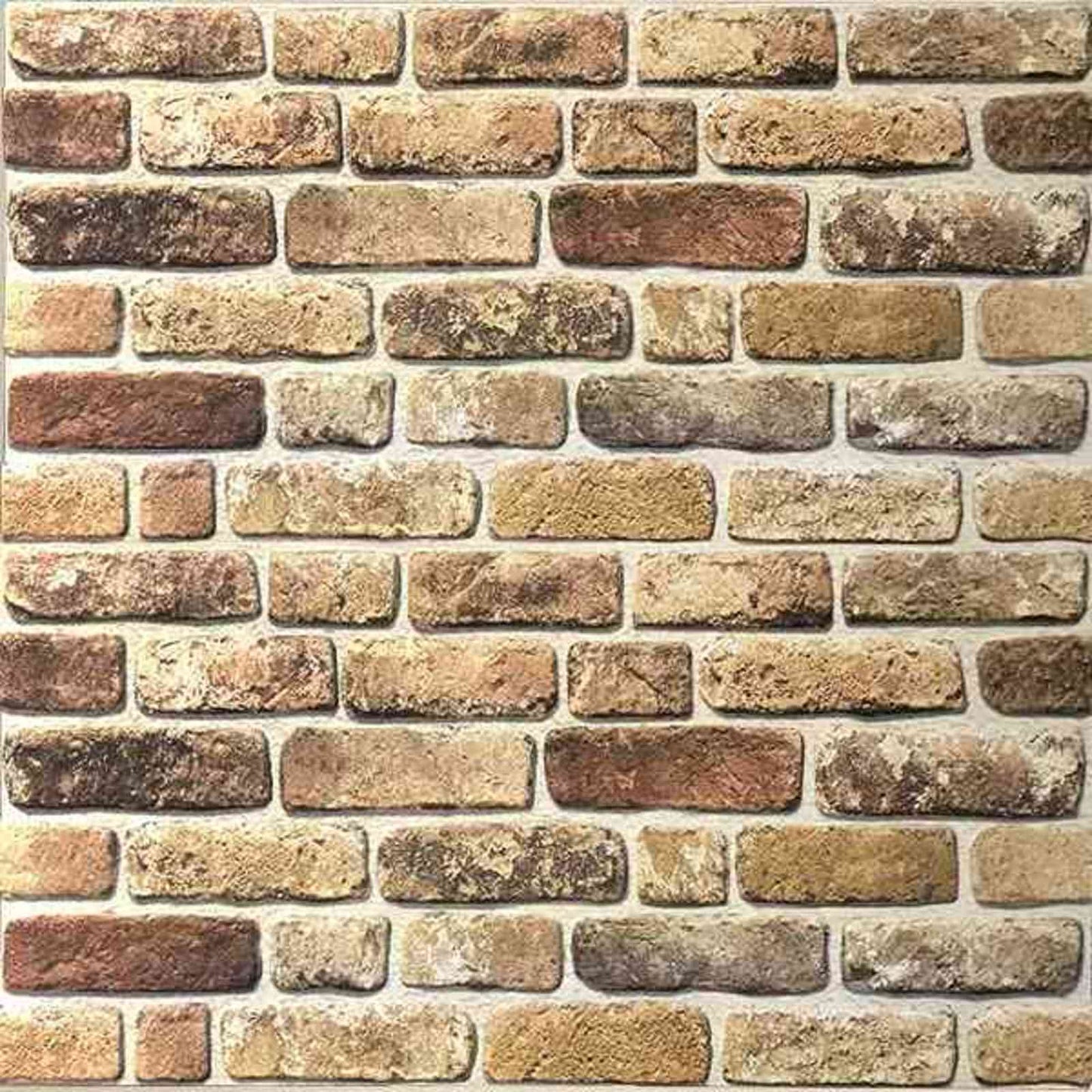 vidaXL Πάνελ τοίχου 10 pcs Σκούρος Άμμος 100 x 50 cm Αφρός EPS