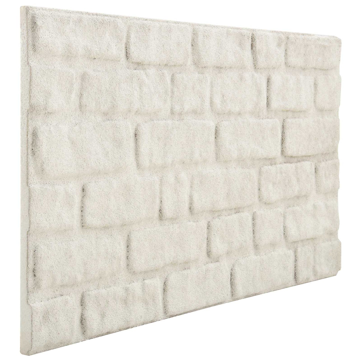 vidaXL Πάνελ τοίχου 10 pcs Λευκό 100 x 50 cm Αφρός EPS